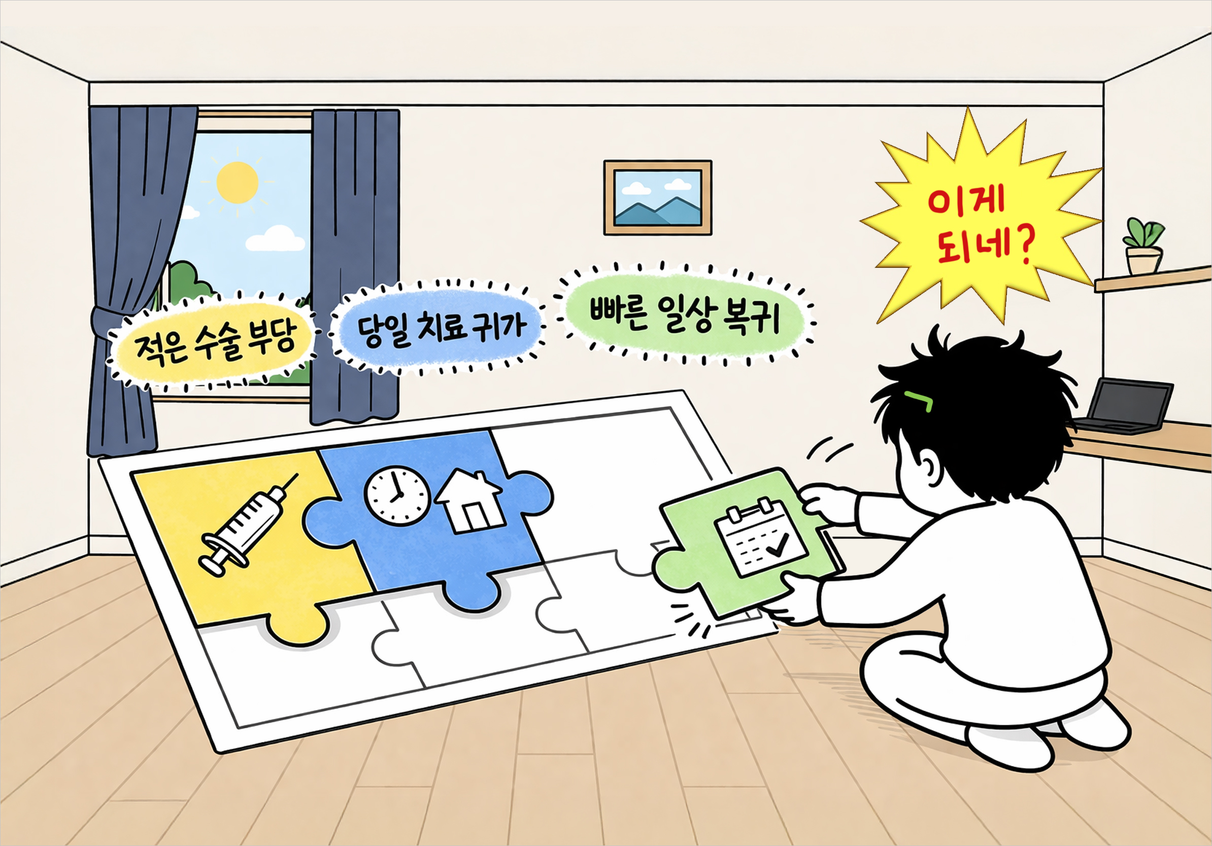 유로리프트는 수술 부담이 적고 일상생활 복귀가 빠른 시술입니다